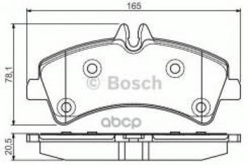 Колодки тормозные задние (4шт.) BOSCH Mercedes-Benz Sprinter W901 (1995-2000)