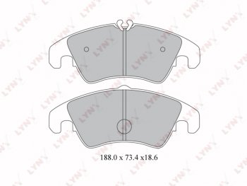 Колодки тормозные передние(4шт.) LYNX Audi A4 B8 дорестайлинг, седан (2007-2011)