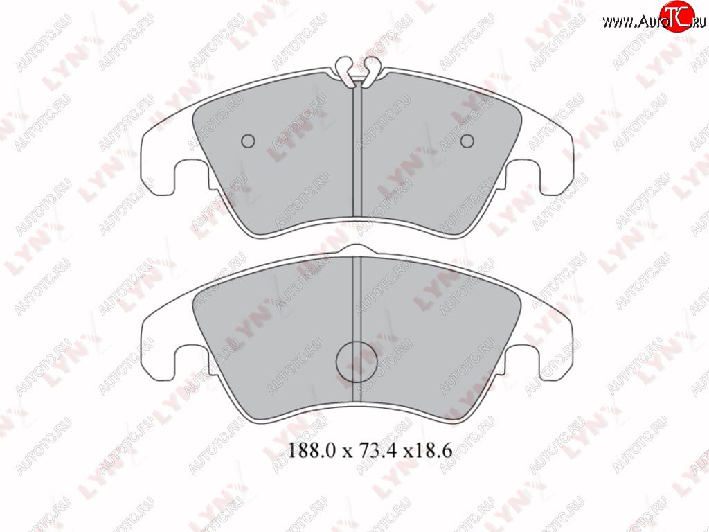 3 479 р. Колодки тормозные передние(4шт.) LYNX Audi Q5 FY дорестайлинг (2017-2020)  с доставкой в г. Владивосток