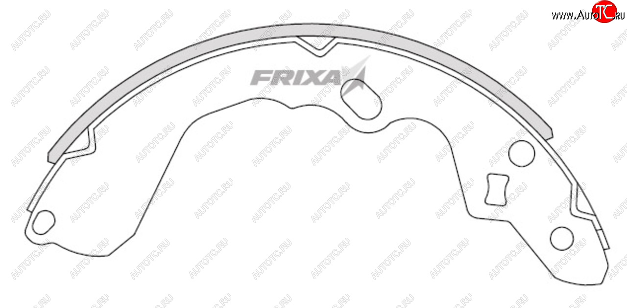 689 р. Колодки тормозные задние барабанные (4шт.) HANKOOK FRIXA  KIA Carens  RP - Clarus ( K9A,  GC)  с доставкой в г. Владивосток