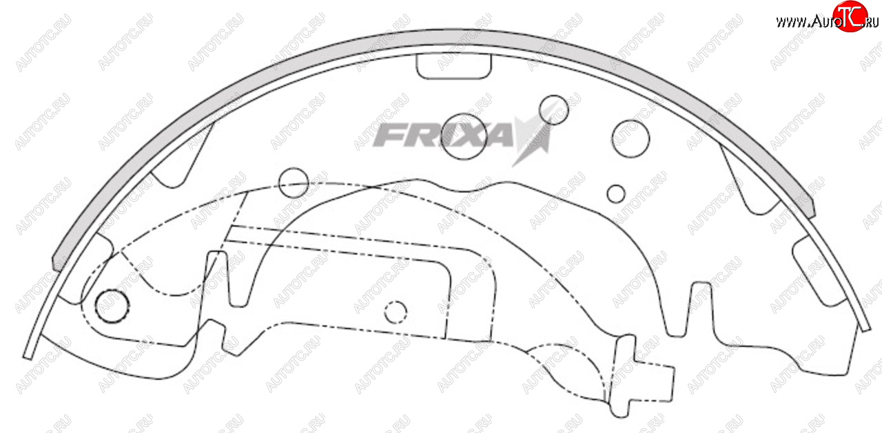 1 339 р. Колодки тормозные задние барабанные (4шт.) HANKOOK FRIXA  KIA Carnival ( UP,GQ,  VQ,  YP) (2002-2020) минивэн рестайлинг, минивэн дорестайлинг, минивэн рестайлинг, минивэн дорестайлинг , минивэн рестайлинг  с доставкой в г. Владивосток