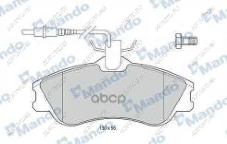 1 439 р. Колодки тормозные передние (4шт.) MANDO Peugeot Partner B9 дорестайлинг (2008-2012)  с доставкой в г. Владивосток