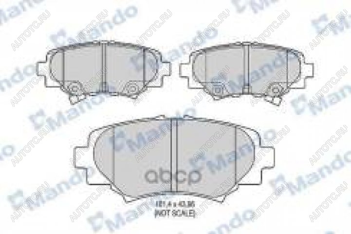 1 539 р. Колодки тормозные задние (4шт.) MANDO Mazda 3/Axela BP седан (2019-2024)  с доставкой в г. Владивосток