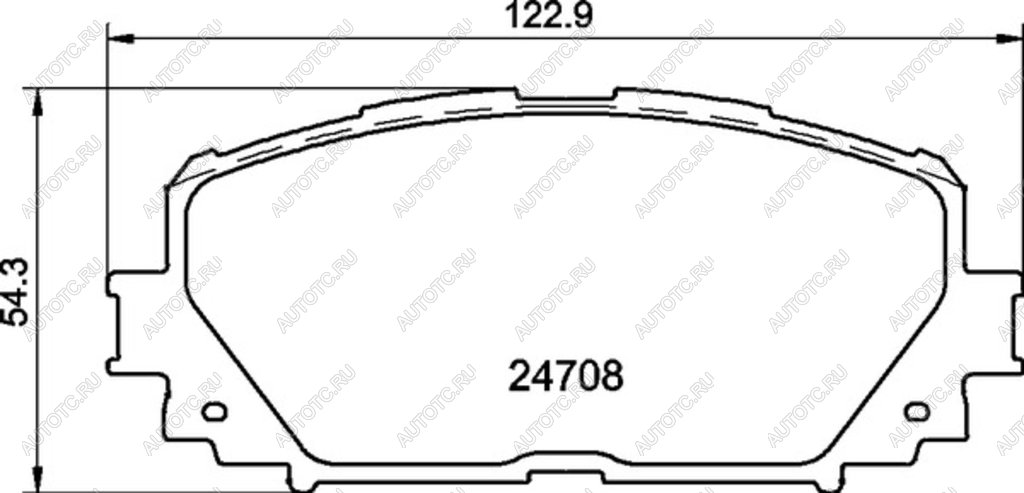 1 339 р. Колодки тормозные передние (4шт.) MINTEX  Toyota Yaris  XP90 (2005-2011) дорестайлинг, хэтчбэк 3 дв., дорестайлинг, хэтчбэк 5 дв., седан дорестайлинг, рестайлинг, хэтчбэк 3 дв., рестайлинг, хэтчбэк 5 дв., седан рестайлинг  с доставкой в г. Владивосток