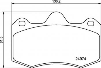 Колодки тормозные передние (4шт.) MINTEX Seat Ibiza KJ хэтчбэк 5 дв. дорестайлинг (2017-2021)