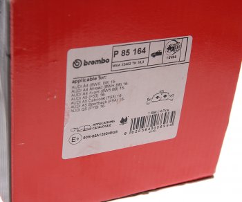 11 549 р. Колодки тормозные передние (4шт.) BREMBO Audi Q5 FY дорестайлинг (2017-2020)  с доставкой в г. Владивосток. Увеличить фотографию 3