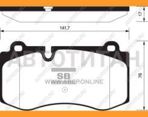 2 969 р. Колодки тормозные передние (4шт.) SANGSIN Mercedes-Benz E-Class W211 дорестайлинг седан (2002-2006)  с доставкой в г. Владивосток