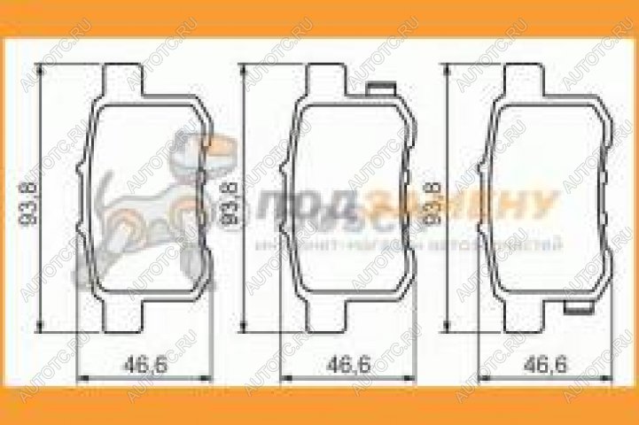 1 799 р. Колодки тормозные задние (4шт.) BOSCH Honda Accord CS купе дорестайлинг (2008-2010)  с доставкой в г. Владивосток