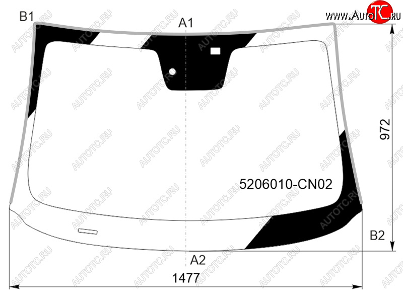 9 199 р. Стекло лобовое (Датчик дождя Молдинг) FUYAO  Changan UNI-T (2020-2024) дорестайлинг, рестайлинг  с доставкой в г. Владивосток