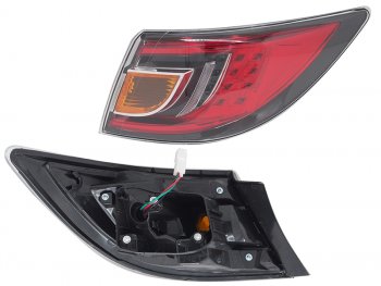 Фонарь задний правый (внешний, LED) SAT Mazda 6 GH дорестайлинг лифтбэк (2007-2010)  (красный)