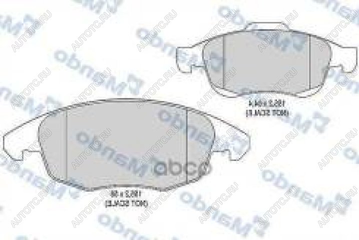 2 699 р. Колодки тормозные передние (4шт.) MANDO  CITROEN Berlingo ( M49,  M59,  B9,  K9) - C4  с доставкой в г. Владивосток