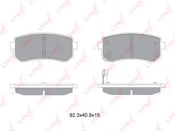 1 159 р. Колодки тормозные задние (4шт.) LYNX KIA Ceed 3 CD универсал (2018-2024)  с доставкой в г. Владивосток. Увеличить фотографию 2