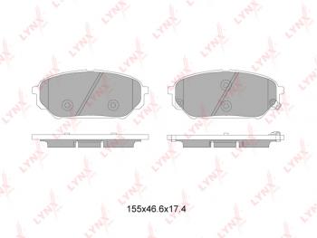 1 999 р. Колодки тормозные передние(4шт.) LYNX Hyundai IX55 EN (2006-2013)  с доставкой в г. Владивосток. Увеличить фотографию 2