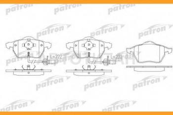 2 149 р. Колодки тормозные передние (4шт.) PATRON Audi A4 B5 8D5 универсал 1-ый рестайлинг (1996-1998)  с доставкой в г. Владивосток. Увеличить фотографию 1