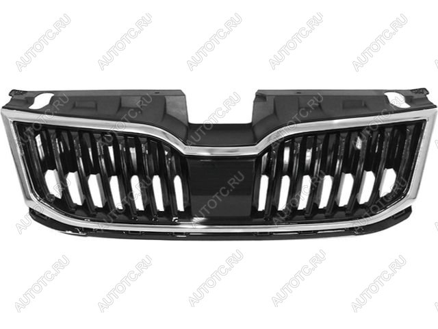 5 499 р. Решетка радиатора (пр-во Китай) BODYPARTS  Skoda Octavia  A7 (2016-2020) рестайлинг лифтбэк, рестайлинг универсал (молдинг хром)  с доставкой в г. Владивосток