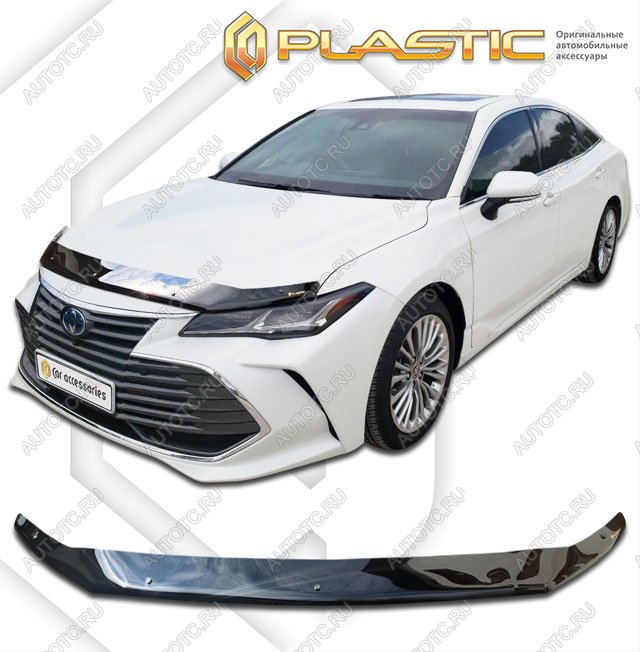 2 079 р. Дефлектор капота CA-Plastic  Toyota Avalon  XX50 (2018-2023) (Classic черный)  с доставкой в г. Владивосток