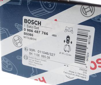 2 899 р. Колодки тормозные задние барабанные (4шт.) BOSCH CITROEN C4 B7 хэтчбэк 5 дв. (2011-2018)  с доставкой в г. Владивосток. Увеличить фотографию 4