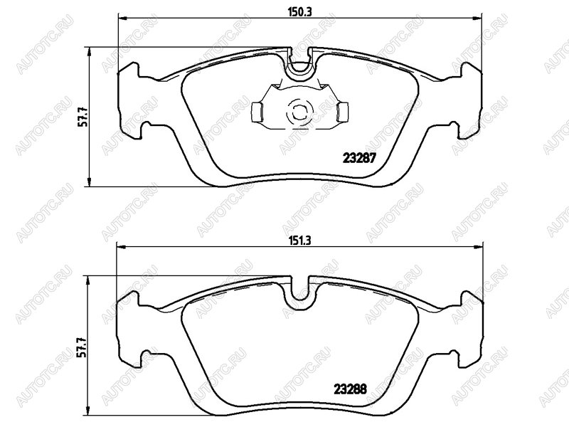 2 799 р. Колодки тормозные передние BREMBO BMW 3 серия E46 седан дорестайлинг (1998-2001)  с доставкой в г. Владивосток