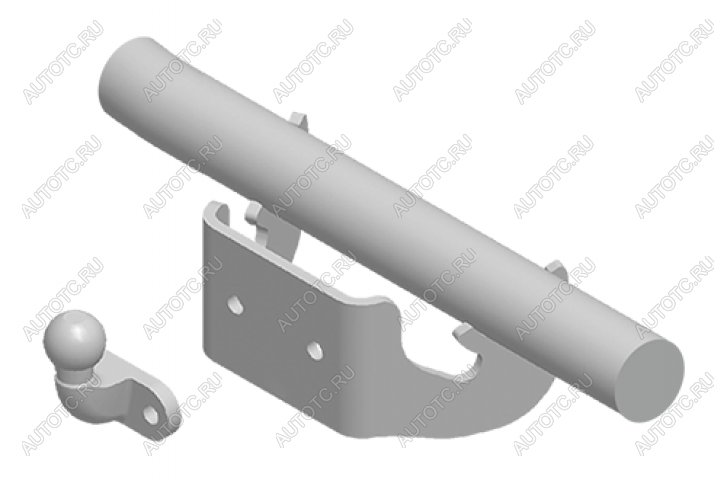 10 699 р. Фаркоп (с кованым фланцевым шаром) Leader Plus  Toyota RAV4  XA40 (2012-2019) 5 дв. дорестайлинг, 5 дв. рестайлинг (стальной, шар F (C, F30))  с доставкой в г. Владивосток