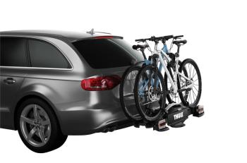 Велобагажник на 2 велосипеда с функцией наклона (13 pin) Thule VeloCompact 2 BMW 6 серия E63 дорестайлинг, купе (2003-2007)