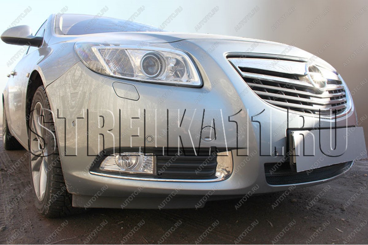 4 299 р. Защита радиатора Стрелка11 Стандарт  Opel Insignia ( A,  А) (2008-2013) дорестайлинг седан, дорестайлинг универсал, дорестайлинг, хэтчбэк (хром)  с доставкой в г. Владивосток