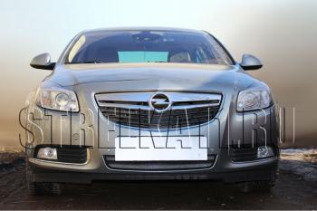 4 299 р. Защита радиатора Стрелка11 Стандарт  Opel Insignia ( A,  А) (2008-2013) дорестайлинг седан, дорестайлинг универсал, дорестайлинг, хэтчбэк (хром)  с доставкой в г. Владивосток. Увеличить фотографию 2