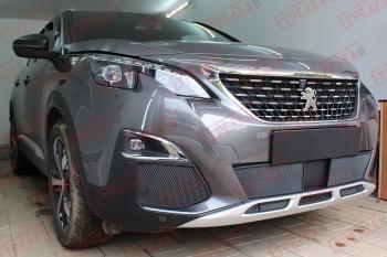 3 179 р. Защита радиатора (боковые) Стрелка11 Стандарт Peugeot 3008 2 (2016-2024) (черные)  с доставкой в г. Владивосток. Увеличить фотографию 2