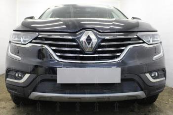 3 899 р. Защита радиатора Стрелка11 Стандарт  Renault Koleos  2 (2016-2025) (черная)  с доставкой в г. Владивосток. Увеличить фотографию 1