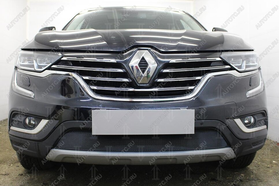 3 899 р. Защита радиатора Стрелка11 Стандарт  Renault Koleos  2 (2016-2025) (черная)  с доставкой в г. Владивосток