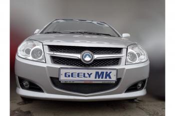 969 р. Зимняя заглушка решетки радиатора Стрелка11  Geely MK (2006-2015) (черная)  с доставкой в г. Владивосток. Увеличить фотографию 2