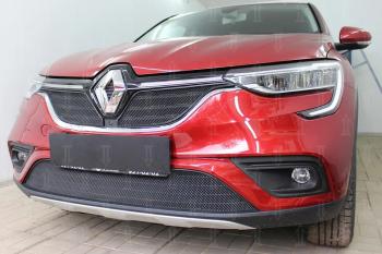 7 299 р.  Защита радиатора (верх, 2 части) Стрелка11 PREMIUM Renault Arkana (2019-2024) (черная)  с доставкой в г. Владивосток. Увеличить фотографию 3