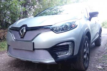 Защита радиатора (низ) Стрелка11 PREMIUM Renault (Рено) Kaptur (Каптур) (2016-2024) дорестайлинг, рестайлинг