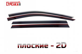 Дефлекторы окон 2D с хром накладками Стрелка11 Li (Li) L9 (л) (2022-2024)