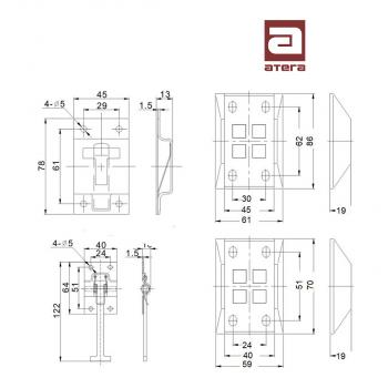 339 р. Фиксатор двери фургона Т-образный, 122 мм, оцинкованная сталь Avatr 11 (2021-2024)  с доставкой в г. Владивосток. Увеличить фотографию 6