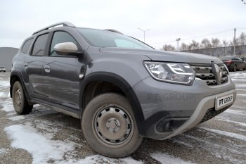 6 949 р. Защитные накладки на арки Petroil Tuning Renault Duster HM (2020-2024) (Текстурная поверхность (шагрень))  с доставкой в г. Владивосток. Увеличить фотографию 2