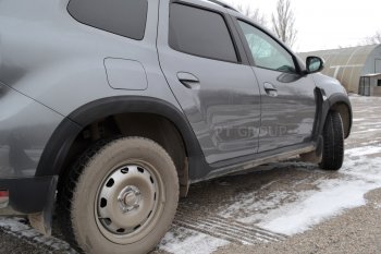 6 949 р. Защитные накладки на арки Petroil Tuning Renault Duster HM (2020-2024) (Текстурная поверхность (шагрень))  с доставкой в г. Владивосток. Увеличить фотографию 3