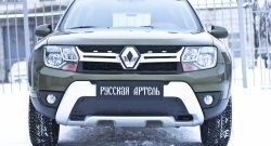 1 279 р. Зимняя заглушка решетки переднего бампера РА Renault Duster HS рестайлинг (2015-2021)  с доставкой в г. Владивосток. Увеличить фотографию 2