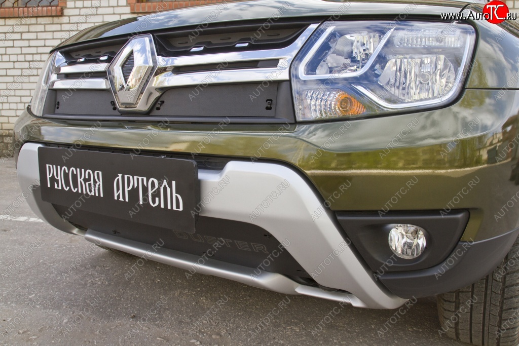 579 р. Зимняя заглушка решетки радиатора РА  Renault Duster  HS (2015-2021) рестайлинг  с доставкой в г. Владивосток