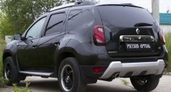 2 699 р. Защитная накладка на задний бампер RA  Renault Duster  HS (2010-2021) дорестайлинг, рестайлинг  с доставкой в г. Владивосток. Увеличить фотографию 3