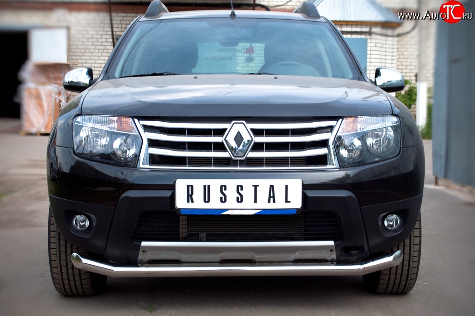 15 999 р. Одинарная защита переднего бампера диаметром 63 мм (4x4) SLITKOFF  Renault Duster  HS (2010-2015) дорестайлинг  с доставкой в г. Владивосток