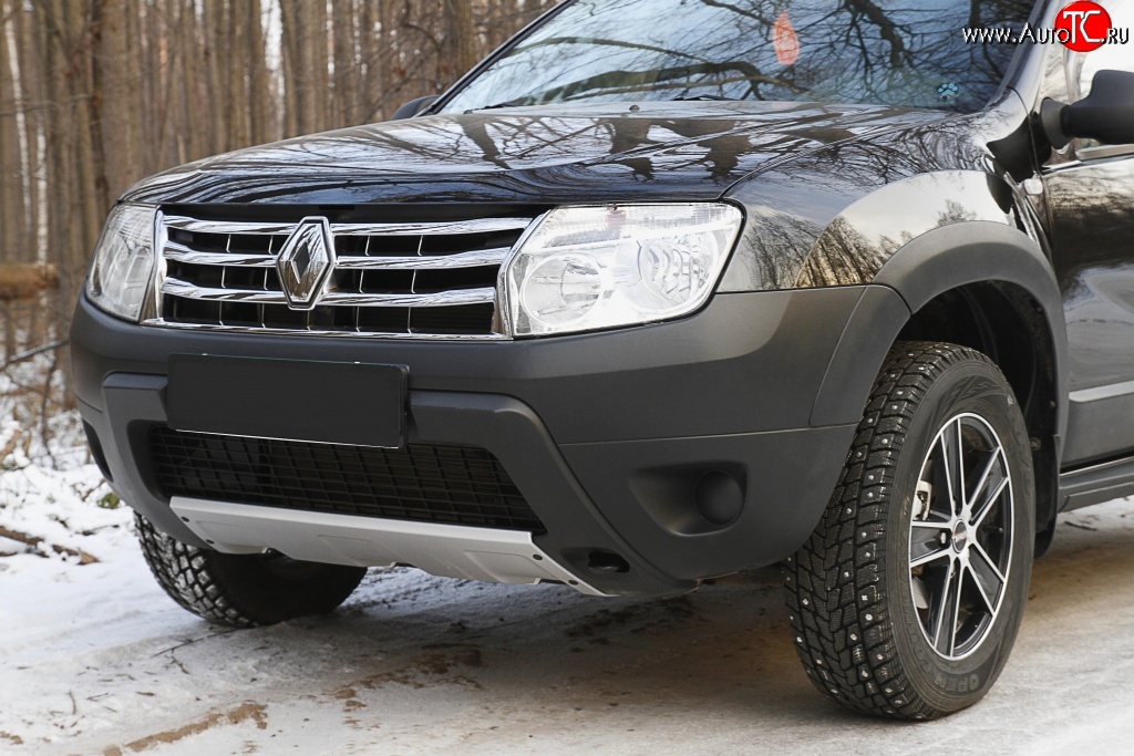 15 649 р. Расширители колесных арок с молдингами RA (комплект)  Renault Duster  HS (2010-2015) дорестайлинг (Поверхность шагрень)  с доставкой в г. Владивосток