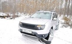 4 599 р. Решётка радиатора DM-Style Renault Duster HS дорестайлинг (2010-2015) (Без сетки, Неокрашенная глянец (под окраску))  с доставкой в г. Владивосток. Увеличить фотографию 4