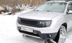 4 599 р. Решётка радиатора DM-Style Renault Duster HS дорестайлинг (2010-2015) (Без сетки, Неокрашенная глянец (под окраску))  с доставкой в г. Владивосток. Увеличить фотографию 2