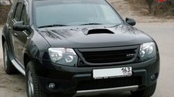 4 399 р. Решётка радиатора Next №2 Renault Duster HS дорестайлинг (2010-2015) (Неокрашенная)  с доставкой в г. Владивосток. Увеличить фотографию 2