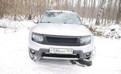 899 р. Реснички на фары DM-Style Renault Duster HS дорестайлинг (2010-2015) (Неокрашенные)  с доставкой в г. Владивосток. Увеличить фотографию 2