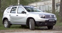 2 189 р. Защитная сетка решетки переднего бампера (с дхо без обвеса) РА Renault Duster HS дорестайлинг (2010-2015)  с доставкой в г. Владивосток. Увеличить фотографию 2