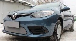 1 539 р. Сетка на бампер Russtal (хром) Renault Fluence дорестайлинг (2010-2012)  с доставкой в г. Владивосток. Увеличить фотографию 2