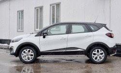 17 499 р. Защита порогов из круглой трубы диаметром 42 мм SLITKOFF  Renault Kaptur (2016-2024) дорестайлинг, рестайлинг  с доставкой в г. Владивосток. Увеличить фотографию 3