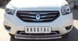 15 999 р. Одинарная защита переднего бампера диаметром 63 мм SLITKOFF  Renault Koleos  1 (2011-2016) Phase 2, Phase 3  с доставкой в г. Владивосток. Увеличить фотографию 2