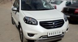 16 799 р. Одинарная защита переднего бампера диаметром 76 мм SLITKOFF  Renault Koleos  1 (2011-2016) Phase 2, Phase 3  с доставкой в г. Владивосток. Увеличить фотографию 2